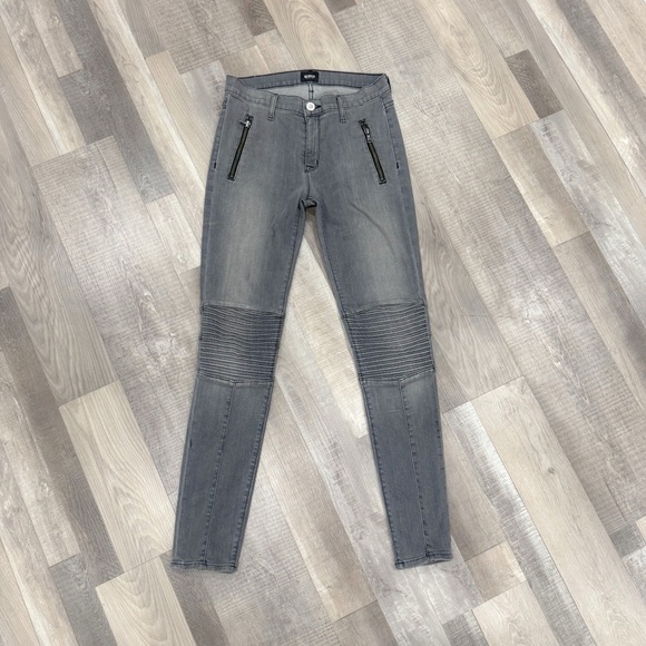 Hudson gray “stark moto pant” size 27 - Picture 3 of 8